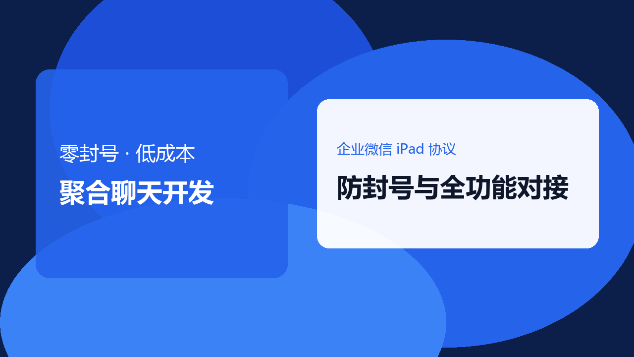 企微 iPad 协议零封号与聚合聊天封面
